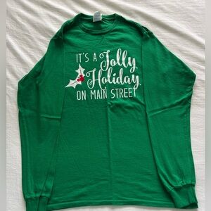 EUC Disney Mary Poppins Long Sleeve Christmas T-Shirt
